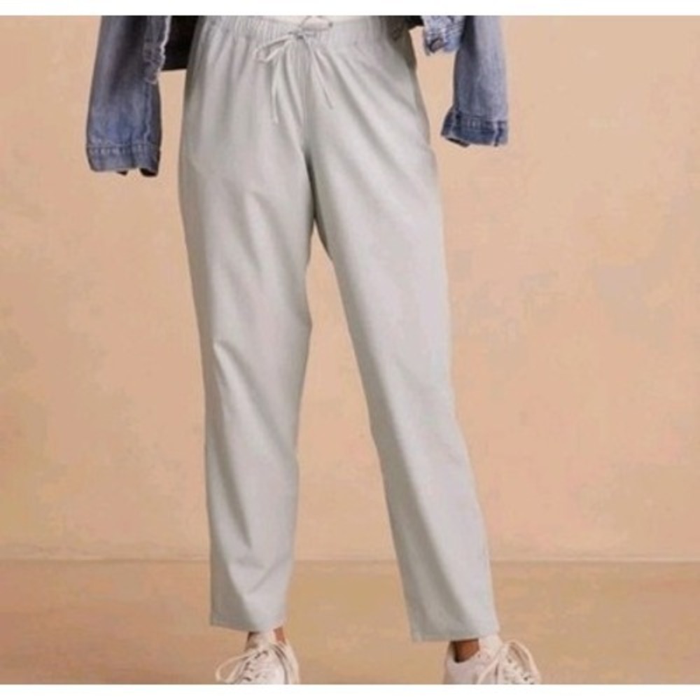Summersalt Crop Pant Women Medium Seafoam NEW Eco-Friendly Elastic Waist Pants‎